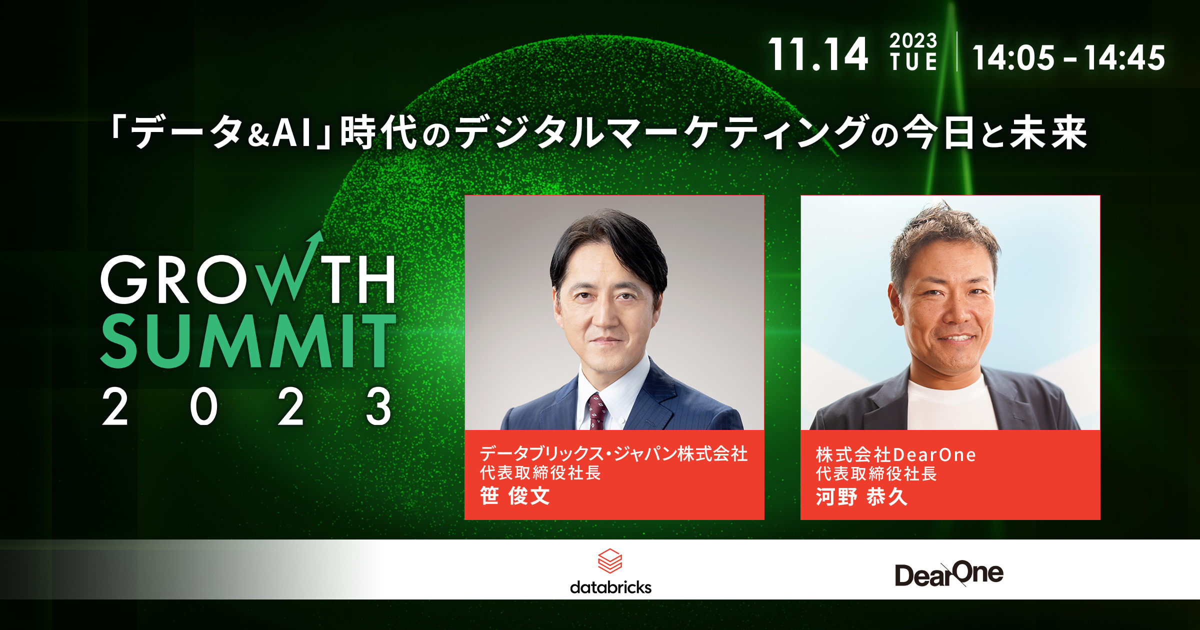 「データ&AI」時代のデジタルマーケティングの今日と未来｜Growth Summit 2023